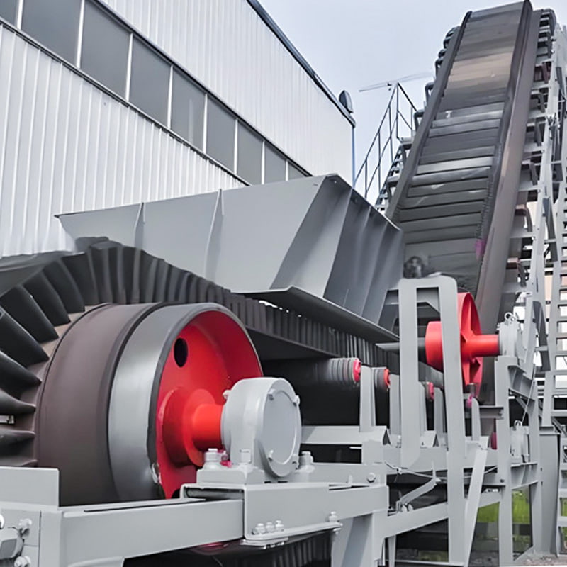 Transportador de cinta de ángulo alto